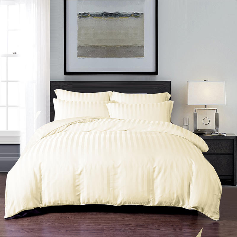 King Size Summer Cool White Soft Sateen Bamboo Sheet Set Of Four